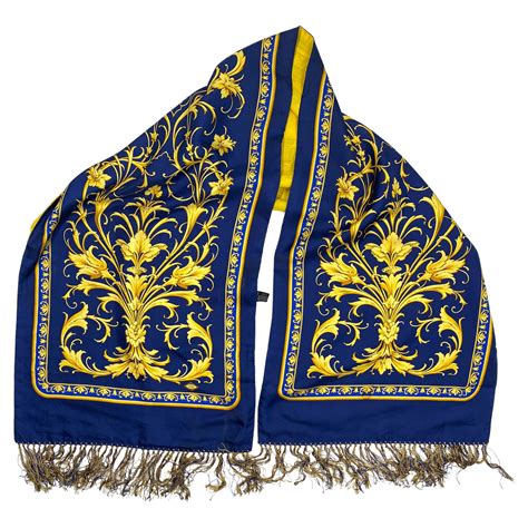 versace scarf ribbed|Versace scarves on sale.